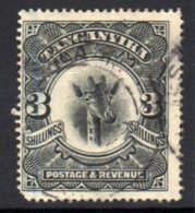 Tanganyika GV 1922-4 'Giraffe' Definitive 3s Black, Wmk. Sideways, Value, Used, SG 85 (BA) - Tanganyika (...-1932)