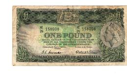 Australian Coombs Wilson One Pound, 1953 VF, HE 26 - 1953-60