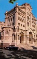 MONACO  LA CATHEDRALE - AUTOMOBILE  TUBE CITROEN  CACHET MENTON - Kathedraal Van Onze-Lieve-Vrouw Onbevlekt Ontvangen