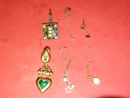 6 BOUCLES D'OREILLES Anciennes Et Autres VOIR PHOTOS - Earrings