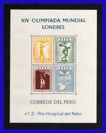 1948 - Peru - Sc. HB C 81a - MNH - JJOO De Londres - PE- 151 - 02 - Verano 1948: Londres