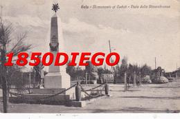 GELA - MONUMENTO AI CADUTI E VIALE DELLA RIMEMBRANZA F/PICCOLO VIAGGIATA  ANIMAZIONE - Gela