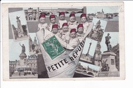 PRESSE - Journal "La Petite République Socialiste" (roulée En Cornet Avec Des Bébés En Bonnets Frigiens) Et Vue Diverse - Sonstige & Ohne Zuordnung