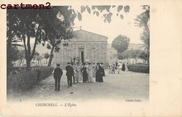 CHERCHELL L'EGLISE ANIMEE CLICHE PAIRE TIPAZA ALGERIE - Altri & Non Classificati