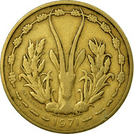 Monnaie, West African States, 25 Francs, 1971, TB+, Aluminum-Bronze, KM:5 - Côte-d'Ivoire