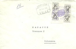 CARTA CERTIFICADA 1965   HOYOS - Franchise Postale