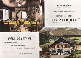 CPSM 10X15  (73) ST FRANCOIS  (460 Ha) Double Vue : Chalet-Hôtel "LES CLARINES " Chez  CONSTANT - Andere & Zonder Classificatie