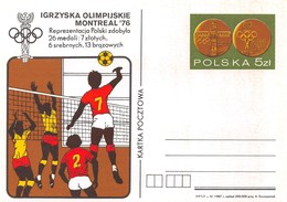 Pologne - Polska - Equipe De Volley-ball Médaille D'or Aux Jeux Olympiques De Montréal En 1976 - Pallavolo