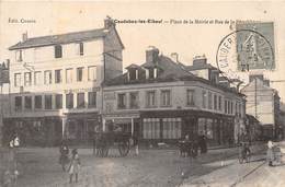 76-CAUDEBEC-LES-ELBEUFS- PLACE DE LA MAIRIE ET RUE DE LA REPUBLIQUE - Caudebec-lès-Elbeuf