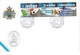 SAN MARINO 2010 - INTER CAMPIONE D'ITALIA - SPORT CALCIO - FDC - Gebraucht