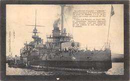 44-SAINT-NAZAIRE- LE CUIRASSE D'ESCADRE- LIBERTE- LANCE DE ST-NAZAIRE 1905 - Saint Nazaire