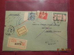 Devant De Lettre De 1932 En Recommandé à Destination De Mateur - Briefe U. Dokumente
