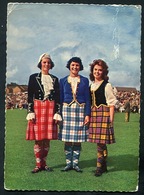 THREE BONNIE HIGHLAND DANCERS , SCOTLAND.  CELTIC ARTS - Used Postally 1963 Stamp Removed - Ross & Cromarty