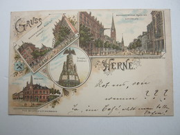 HERNE , Schöne Karte Um 1897 - Herne