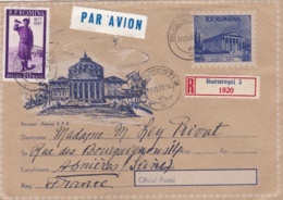 ROUMANIE  :  Entier Illustré De Bucarest En Recommandé - Postmark Collection