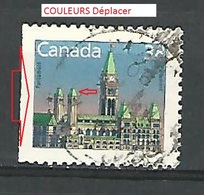 VARIÉTÉS AMÉRIQUE CANADA 1988 N° 1079 B DENTELÉE  TROIS COTÉE EDIFICE DU PARLEMENT  PHOSPHORESCENTE  OBLITÉRÉ - Variétés Et Curiosités