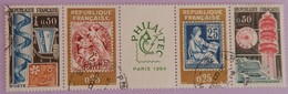 FRANCE YT 1417A OBLITERE "EXPOSITION PHILATELIQUE PHILATEC " ANNEE 1964 - Gebraucht