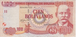 BILLETE DE BOLIVIA DE 100 BOLIVIANOS DEL AÑO 1986 (BANKNOTE) - Bolivie