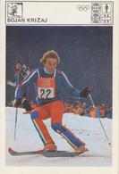 TH2154  ~~  BOJAN KRIZAJ ~ SLOVENIA   ~~   SVIJET SPORTA CARD - Sports D'hiver