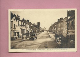 CPA  Abîmée  -  Marseille En Beauvaisis - Rue Nationale Sur Beauvais - Marseille-en-Beauvaisis