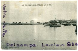 - LA COURONNE CARRO - ( B Du Rh. ), Vu De La Mer, Cliché Ancien Peu Courant, écrite, 1925, BE, Scans. - Other & Unclassified