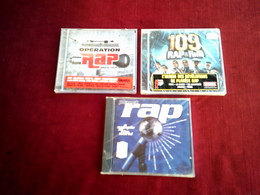 COLLECTION DE 3  CD ALBUM  DE RAP ° 109 RAP & RNB + PLANET RAP + OPERATION RAP - Collezioni