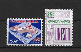 LOTE 1875  ///  (C015)  LIBERIA 1958 - YVERT Nº 373 + PA 117  **MNH    ¡¡¡¡LIQUIDATION !!!! - Liberia