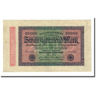 Billet, Allemagne, 20,000 Mark, 1923-02-20, KM:85d, TTB - 20.000 Mark