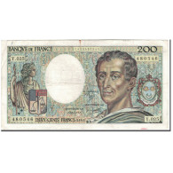 France, 200 Francs, 200 F 1981-1994 ''Montesquieu'', 1984, TB, Fayette:70.4 - 200 F 1981-1994 ''Montesquieu''