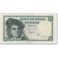 Billet, Espagne, 5 Pesetas, 1948, 1948-03-05, KM:136a, TTB - 5 Pesetas