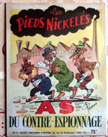 Plaque Métal "Les Pieds Nickelés" Du Contre-Espionnage - Plaques En Tôle (après 1960)
