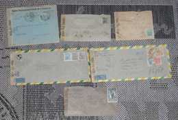 Brazil Brasil 6 Airmail Censor Covers 1943-45 - Collections, Lots & Series