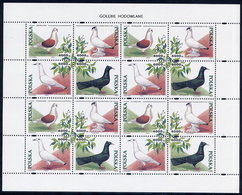 POLAND 1994 Pigeons Sheet MNH / **  Michel 3511-14 - Neufs