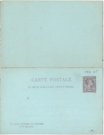 Monaco, Entier Postal : CPRP 10c Brun Sur Bleu Charles - Postal Stationery