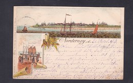 AK Type Gruss Aus ... Nordeney Chromo Lithographie ( Aurich  Bateau Ile ) - Norderney