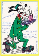 WALT DISNEY  Donald Duck  Goofy Old Postcard  1990 - Disneyland