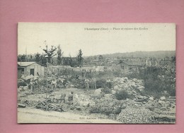 CPA -  Lassigny  -(Oise) - Place Et Ruines Des Ecoles - Lassigny