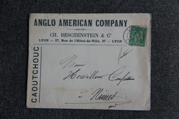 Timbre Sur Lettre Publicitaire - ANGLO AMERICAIN COMPANY, Ch. BESCHENSTEIN Et Cie, Caoutchouc - 1800 – 1899