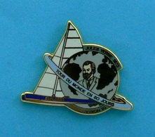 1 PIN'S //  ** TROPHÉE JULES VERNES / 1893 / LE TOUR DU MONDE EN 80 JOURS / EXPLORER / BRUNO PEYRON '93 ** . (MBM PARIS) - Segeln