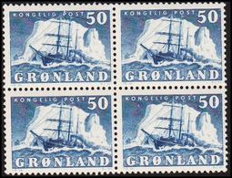 1950. Gustav Holm. 50 ØRE. 4-Block. (Michel 34) - JF301859 - Neufs