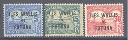 Wallis Et Futuna: Yvert N° Taxe 1/5*; 3 Valeurs - Impuestos