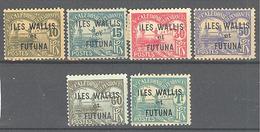 Wallis Et Futuna: Yvert N° Taxe 1/8*; 6 Valeurs - Portomarken