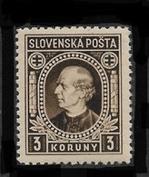 Slovakia 1939,Andrej Hlinka 3K ,Scott # 33,VF MVLH*OG (MB-9) - Nuevos