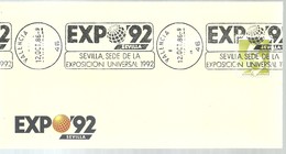 POSTMARKET  VALENCIA - 1992 – Séville (Espagne)