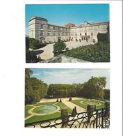 CHATEAU DE CASTRIES  LOT DE 2 CARTES LA COUR D HONNEUR  +  PRESPECTIVE   ****   A  SAISIR **** - Castries