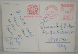 1968 EMA  Memphis Hotel Amsterdam Olanda  Cartolina - Maschinenstempel (EMA)