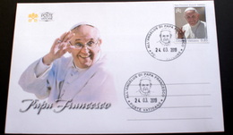 VATICAN 2019, PONTIFICATE OF POPE FRANCIS ,  FDC "ANGELUS" IN SAINT PETER SQUARE - Briefe U. Dokumente