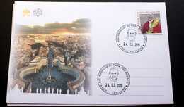 VATICAN 2019, PONTIFICATE OF POPE FRANCIS ,  FDC "ANGELUS" IN SAINT PETER SQUARE - Covers & Documents