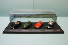 Schuco - Coffret 4 Voitures MERCEDES BENZ 300SL Cabrio + Carrera Panamericana Coupé + 560SL Softtop 1/72 - Schaal 1:72