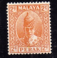 MALAYA PERAK MALESIA 1938 1941 SULTAN ISKANDAR CENTS 2c MNH - Perak